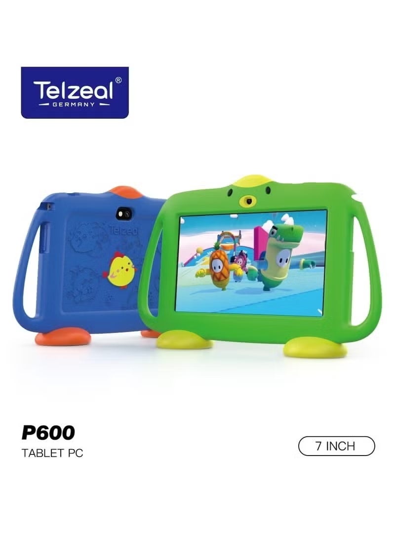 Telzeal P600 Kids Tablet 7-Inch HD Display, Android 10.1, 5G WiFi, 6GB RAM 128GB Storage, Dual Camera, Parental Control, Multi-Language Support, Learning Tablet - Image 3